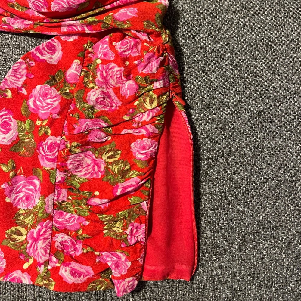 Zara Cropped Rose Patterned Top - Picture 4 of 5